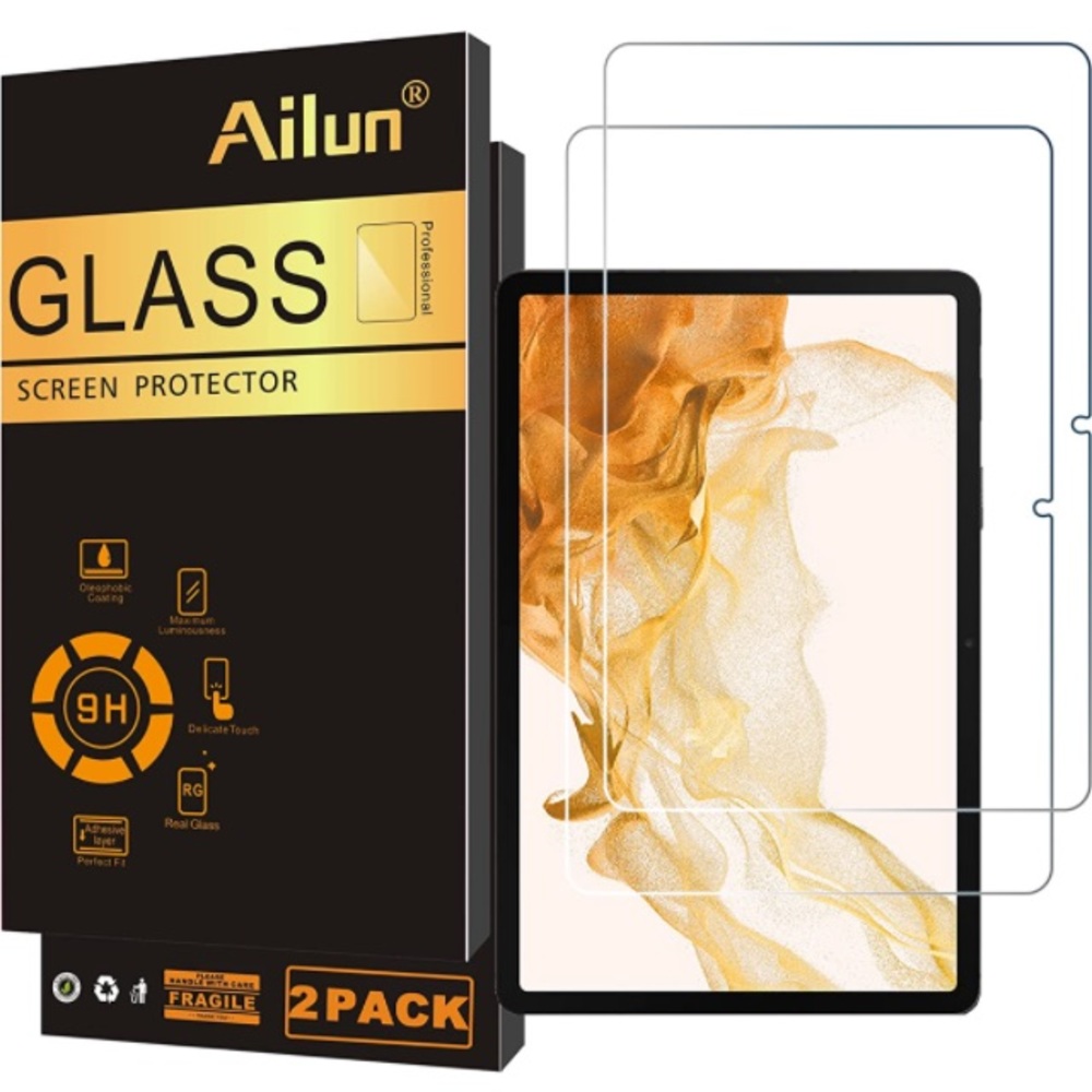 Screen Protector For Galaxy Tab S8 / Galaxy Tab S7, 11 inch 2Pack Tempered Glass